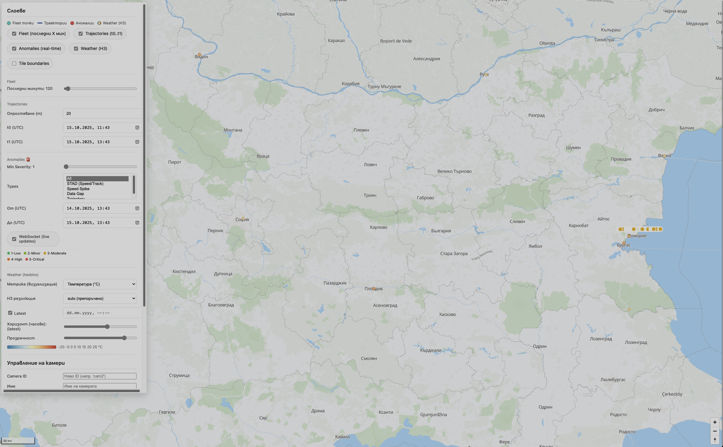Interactive map